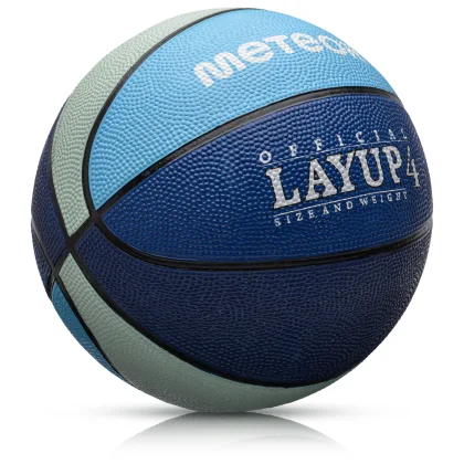 Piłka do koszykówki Meteor Layup 4 niebieski/szary