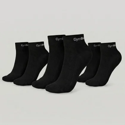 GymBeam Quarter Socks 3Pack Black