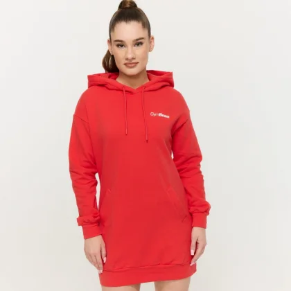 GymBeam Women‘s Limitless Longline Hoodie Hot Red