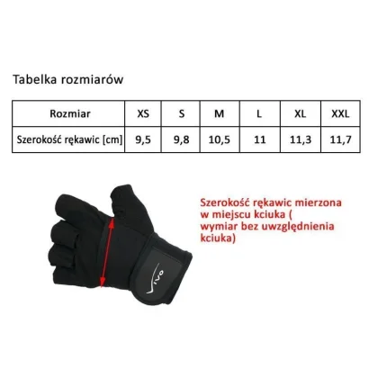 Rękawice kulturystyczne Vivo 1091 czarne