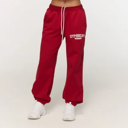 GymBeam Women‘s Varsity Joggers Red