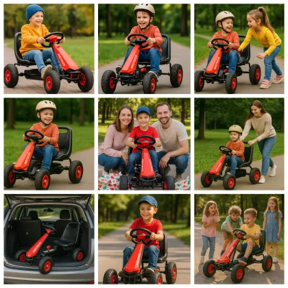Gokart na pedały Meteor GM/205 czerwony