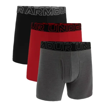 Under Armour Men‘s boxers Perf Cotton 6in 3Pack Grey