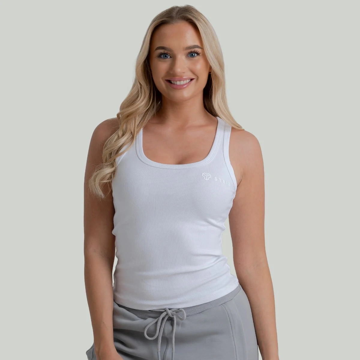 STRIX Women‘s Ribbed Tanktop White - Rozmiar: XS | Kolor: Biały | Waga: 0,0941 g | Opakowanie: 130 · záber 1