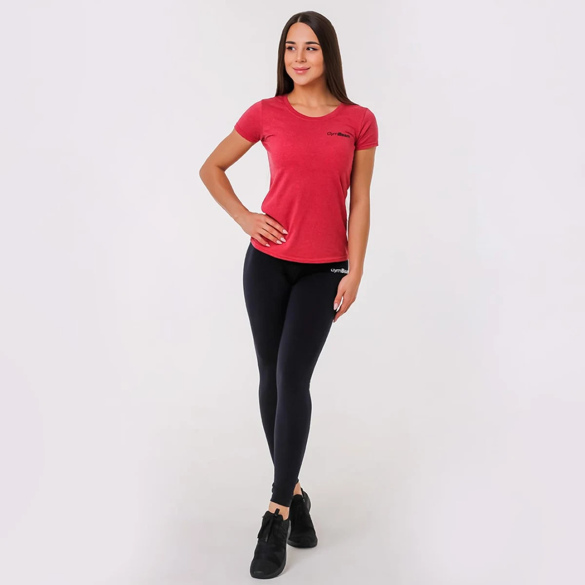 GymBeam Koszulka Basic Vintage Red - Rozmiar: XXL | Vek: Dorośli | Waga: 0,15 g | Opakowanie: 72 · záber 3