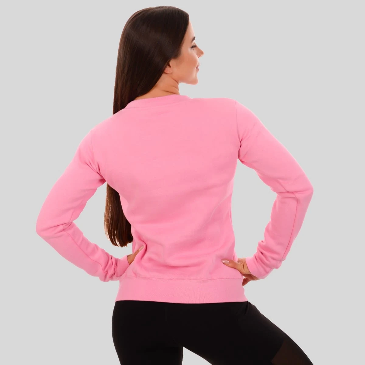 GymBeam Damska bluza Basic Baby Pink - Rozmiar: XL | Kolor: ružová | Grupa wiekowa: Dorośli | Płeć: Damskie | Waga: 0,4 g | Opakowanie: 30 · záber 3
