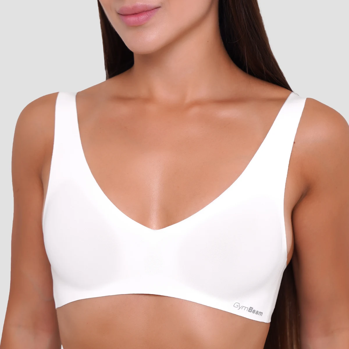 GymBeam Seamless Bra Chalk - Rozmiar: XL | Kolor: Biały | Waga: 0,068 g | Opakowanie: 58 · záber 2