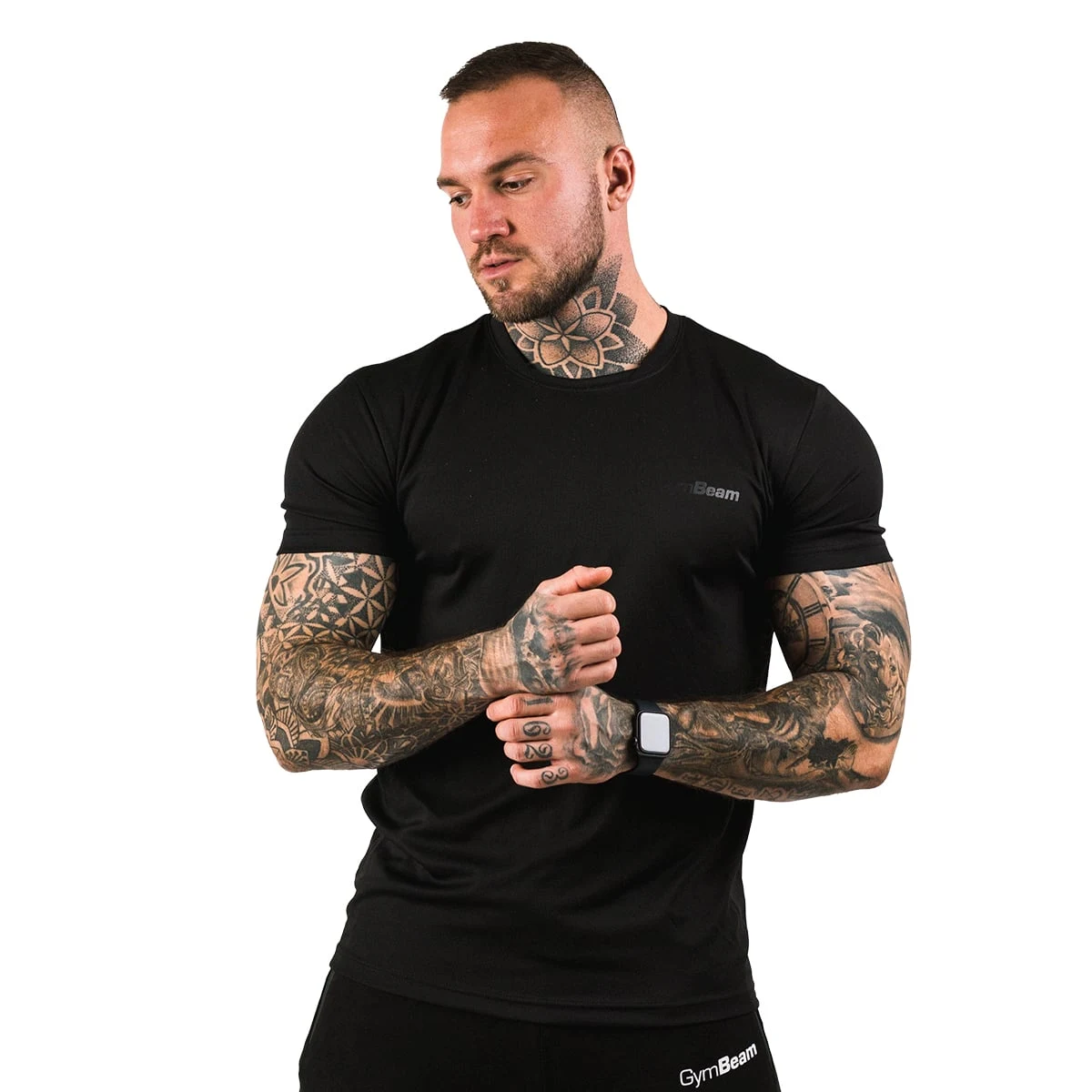 GymBeam Koszulka TRN Czarna - Rozmiar: xxxl | Vek: Dorośli | Waga: 0,19 g | Opakowanie: 10 · záber 4