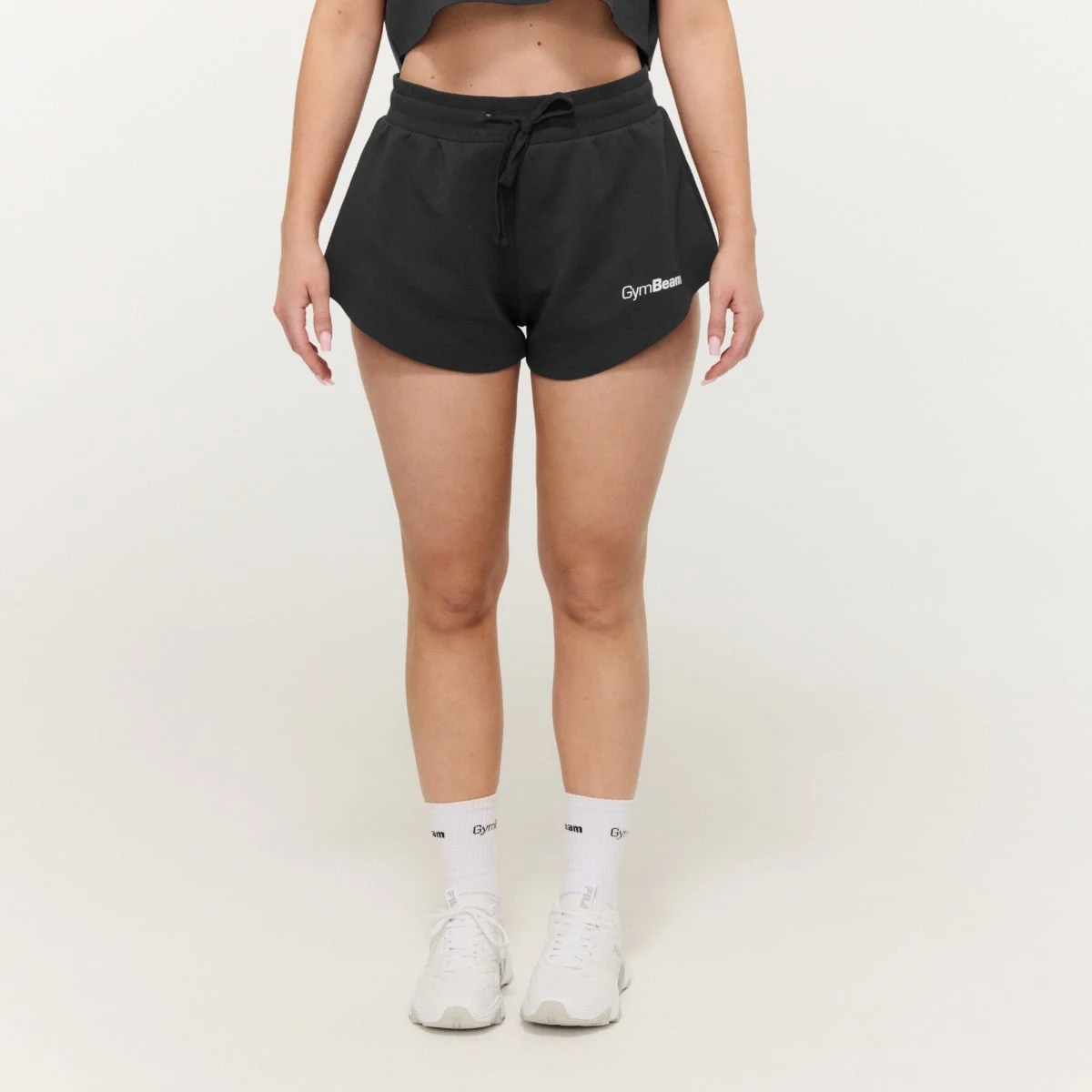 GymBeam Women‘s Relay Shorts Black - Rozmiar: L | Kolor: Czarny | Waga: 0,1915 g | Opakowanie: 100 · záber 1