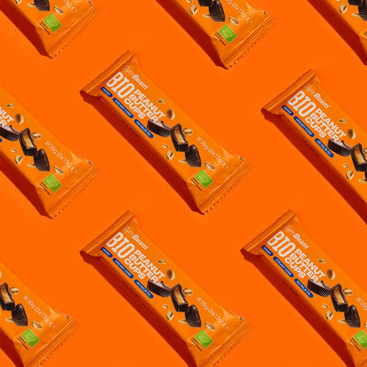 GymBeam BIO Peanut Butter Cups - Waga: 0,039 g | Opakowanie: 39 g · záber 4