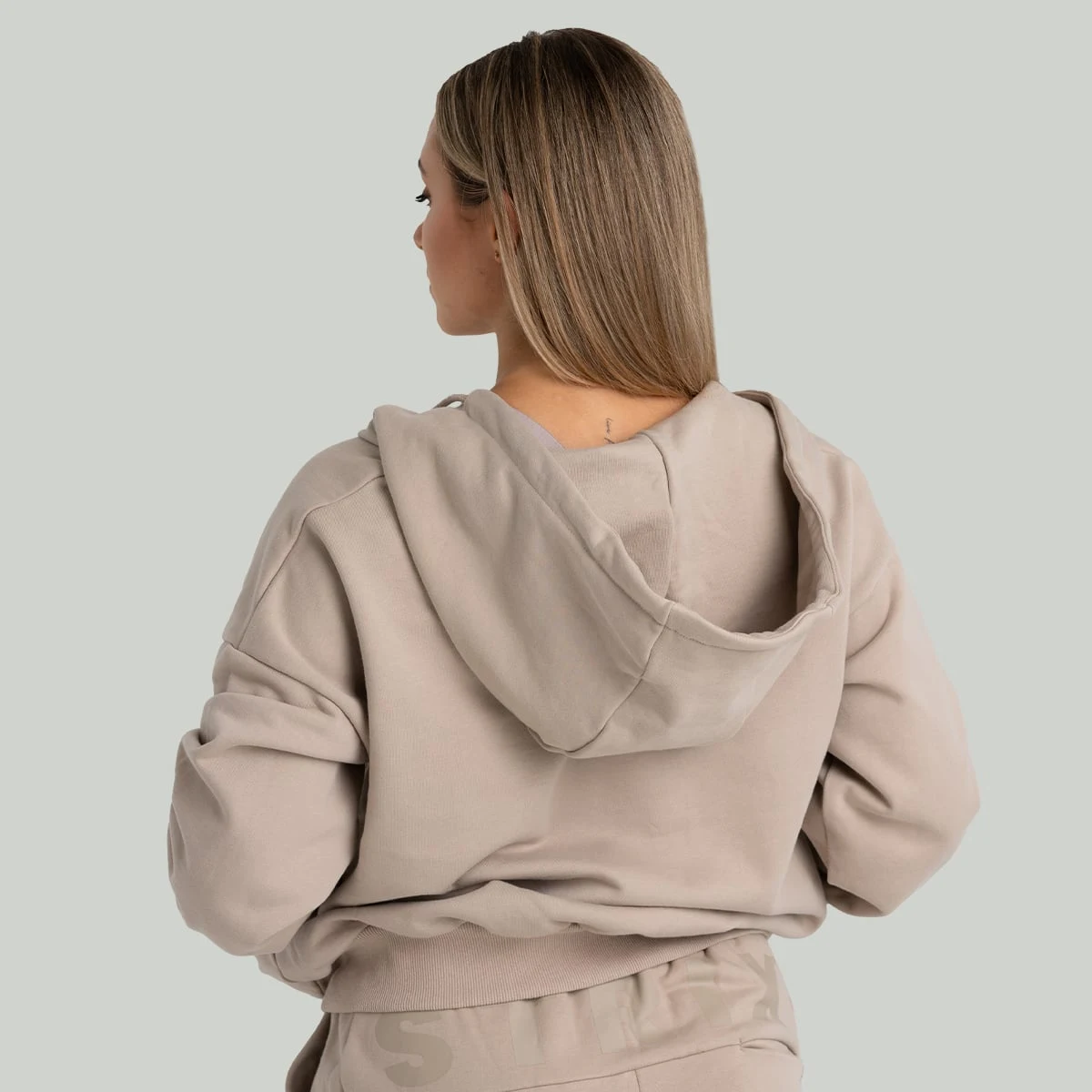 STRIX Women‘s Zip Hoodie Taupe - Rozmiar: XS | Kolor: Béžová | Waga: 0,8 g | Opakowanie: 27 · záber 3