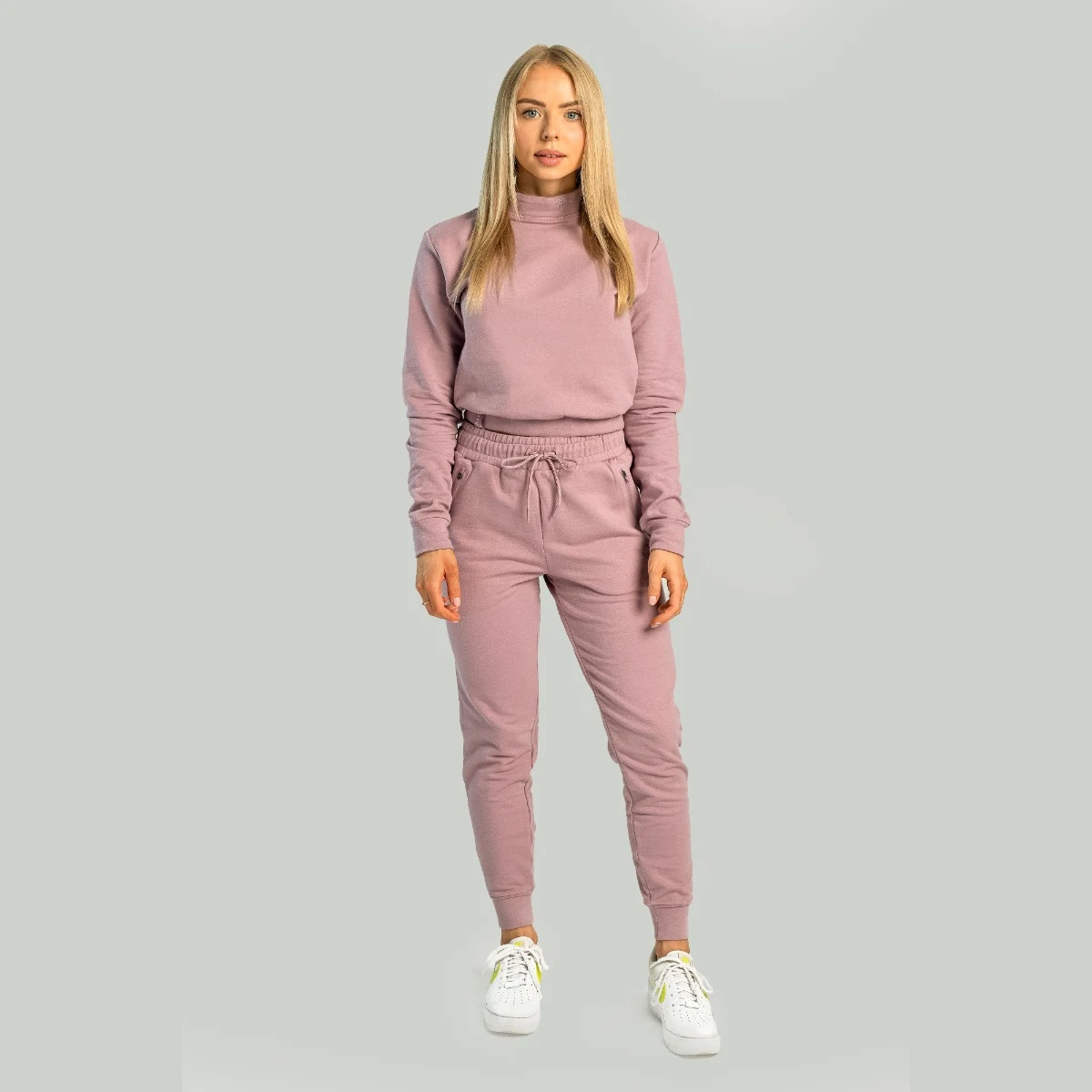 STRIXS weter damski z wysokim kołnierzem Essential mauve - Rozmiar: L | Kolor: Fioletowy | Waga: 0,47 g · záber 4