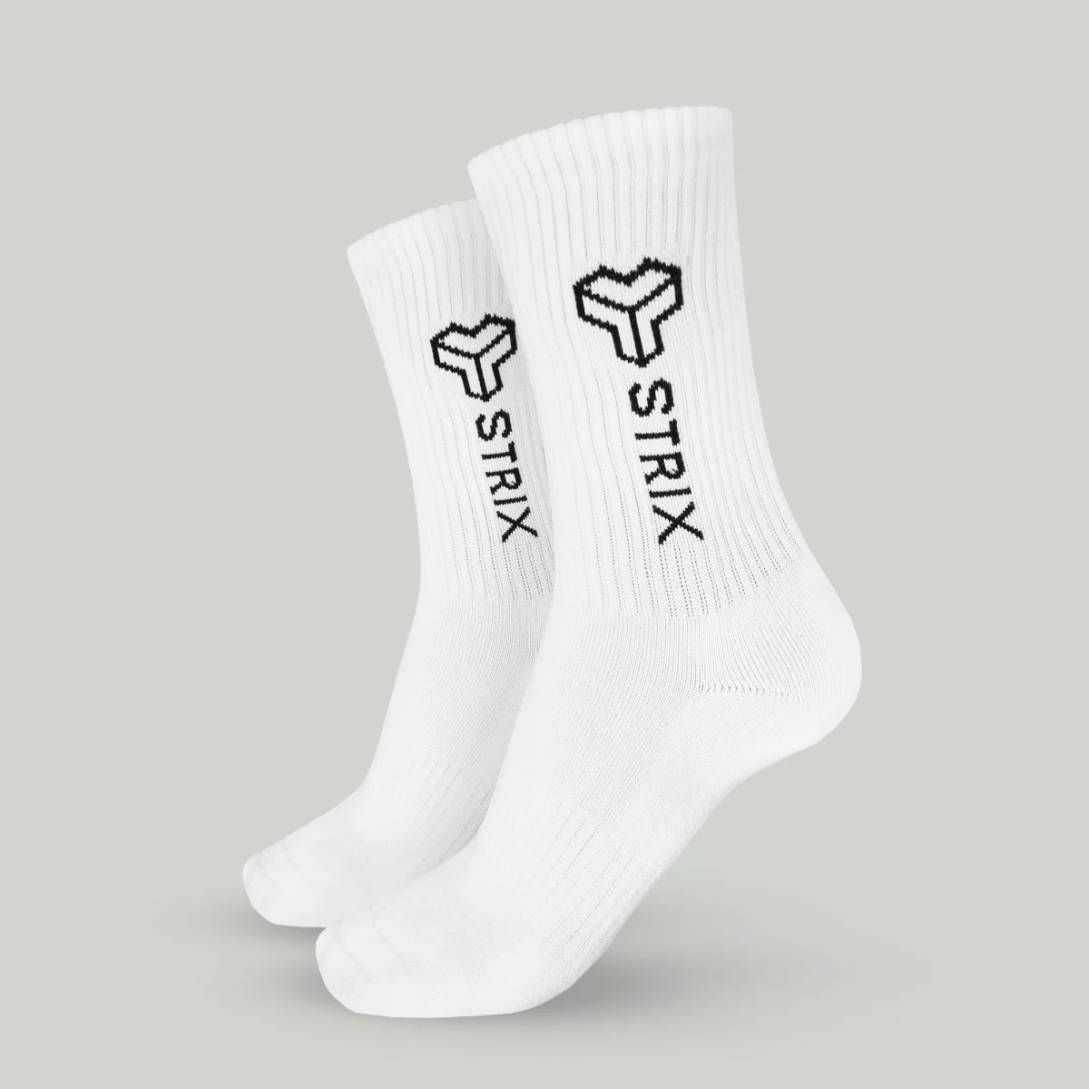 STRIX Essential Crew Socks 2Pack White - Rozmiar: S | Kolor: Biały | Waga: 0,15 g | Opakowanie: 85 · záber 2