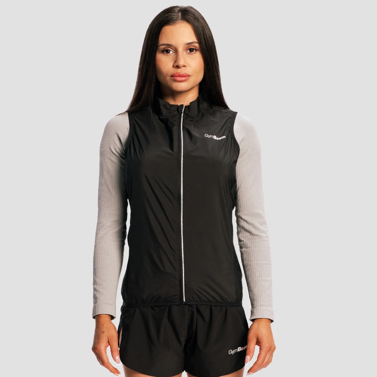 GymBeam Women‘s Pulse X Running Gillet Black - Rozmiar: XS | Kolor: Czarny | Waga: 0,076 g | Opakowanie: 53 · záber 4
