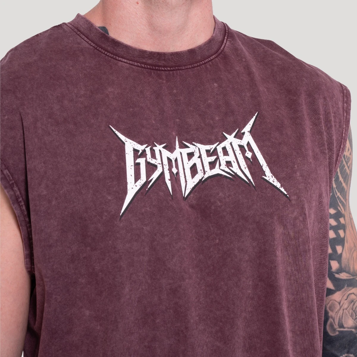 GymBeam Spike Tanktop Burgundy - Rozmiar: XXL | Kolor: Czerwony | Waga: 0,235 g | Opakowanie: 86 · záber 2