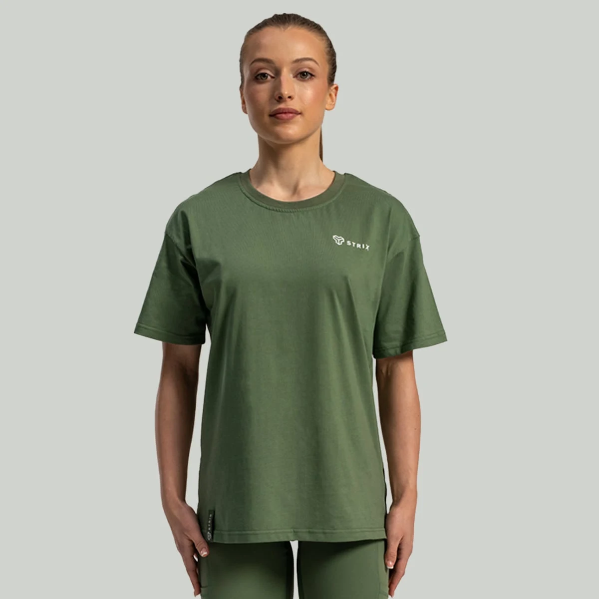 STRIX Women‘s Lunar Oversized Tee Cedar Green - Rozmiar: S | Kolor: Zielony | Waga: 0,18 g | Opakowanie: 100 · záber 1