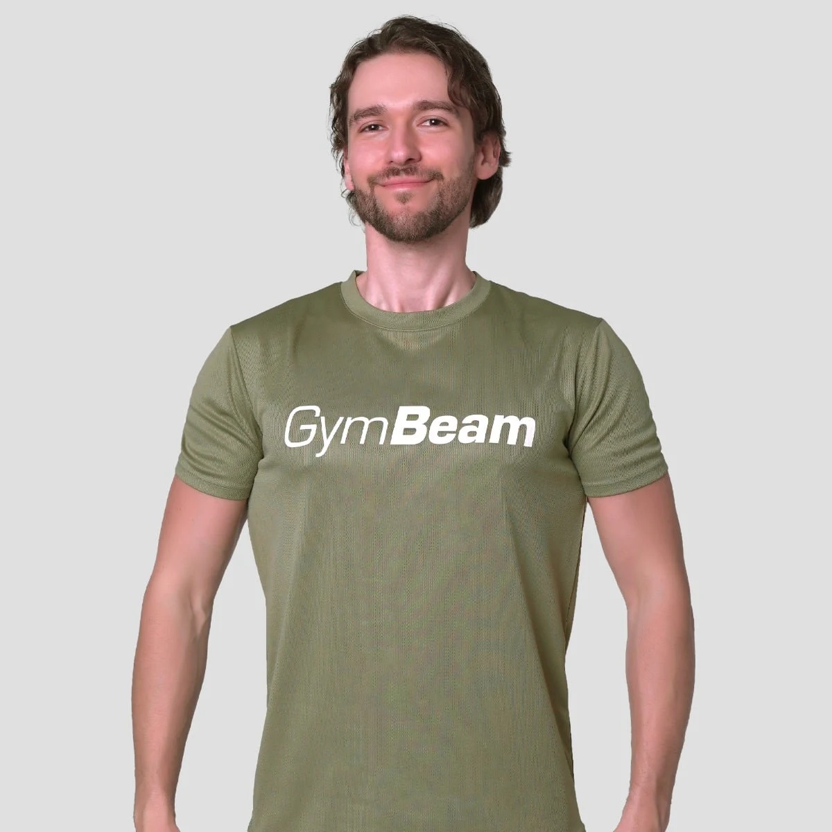 GymBeam Mesh T-Shirt Essence Green - Rozmiar: S | Kolor: Zielony | Waga: 0,1483 g | Opakowanie: 80 · záber 1