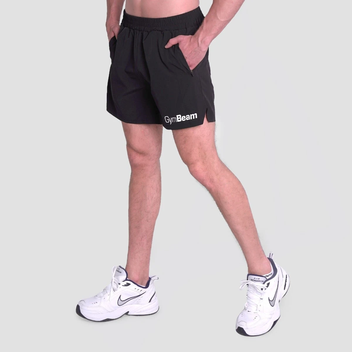 GymBeam Light Shorts Essence Black - Rozmiar: XXL | Kolor: Czarny | Waga: 0,195 g | Opakowanie: 80 · záber 1