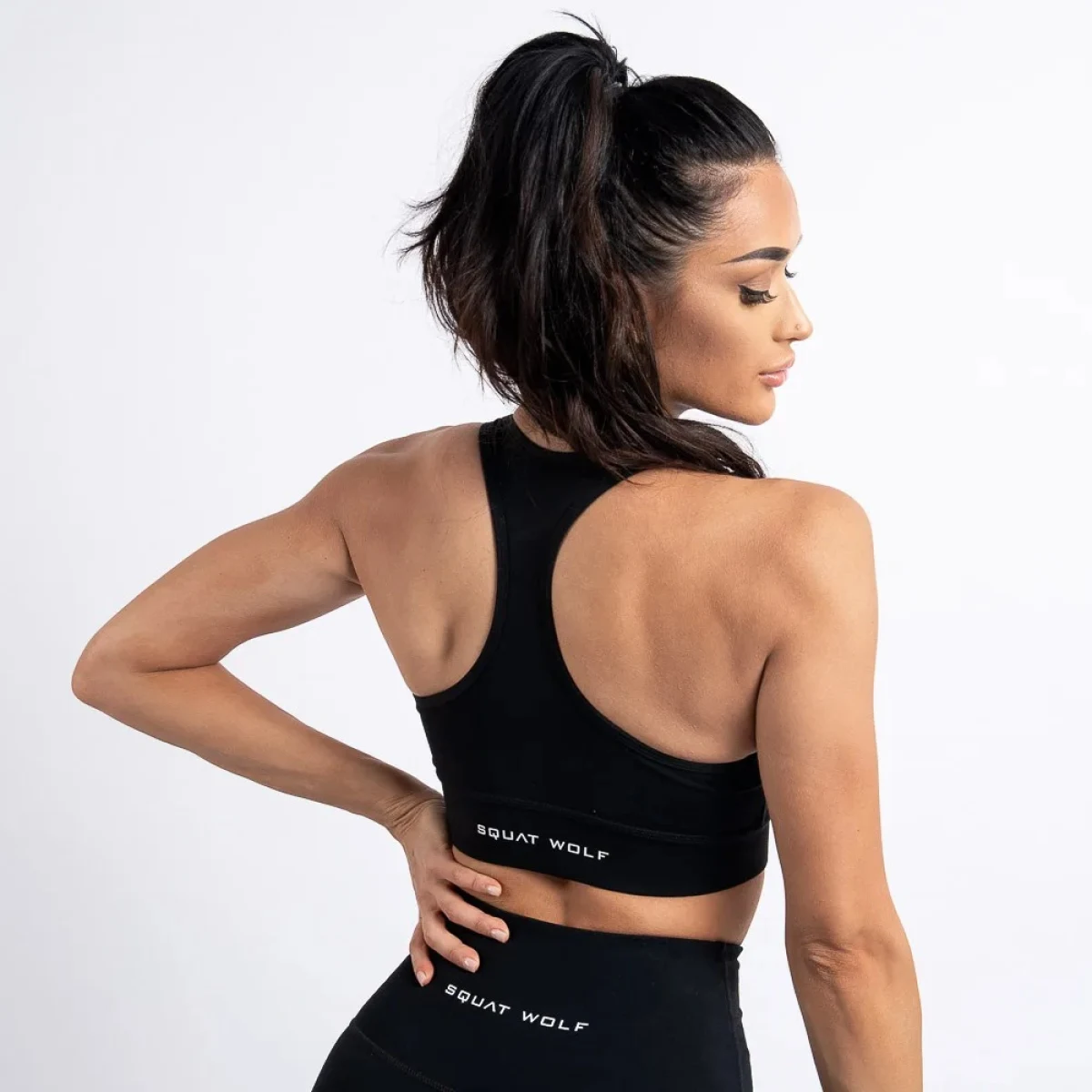SQUATWOLF Biustonosz Sportowy Hera Performance Czarny - Rozmiar: S | Kolor: čierna | Grupa wiekowa: Dorośli | Waga: 0,15 g | Opakowanie: 100 · záber 2