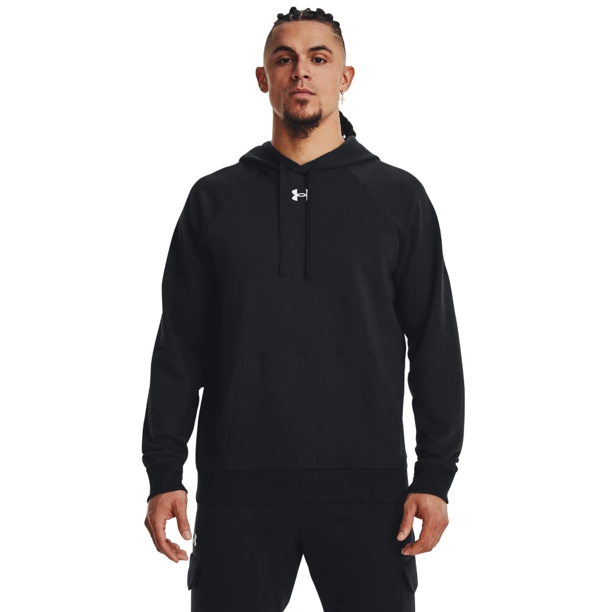 Under Armour Men‘s sweatshirt UA Rival Fleece Hoodie Black · záber 1