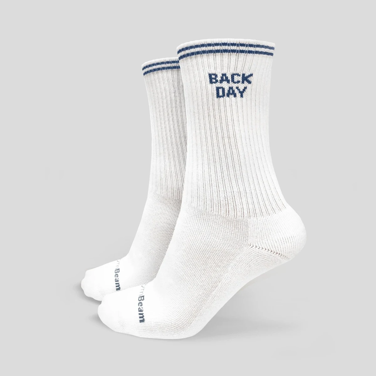 GymBeam GymRat Socks 3Pack White - Rozmiar: S | Kolor: Farebná | Waga: 0,198 g | Opakowanie: 72 · záber 4