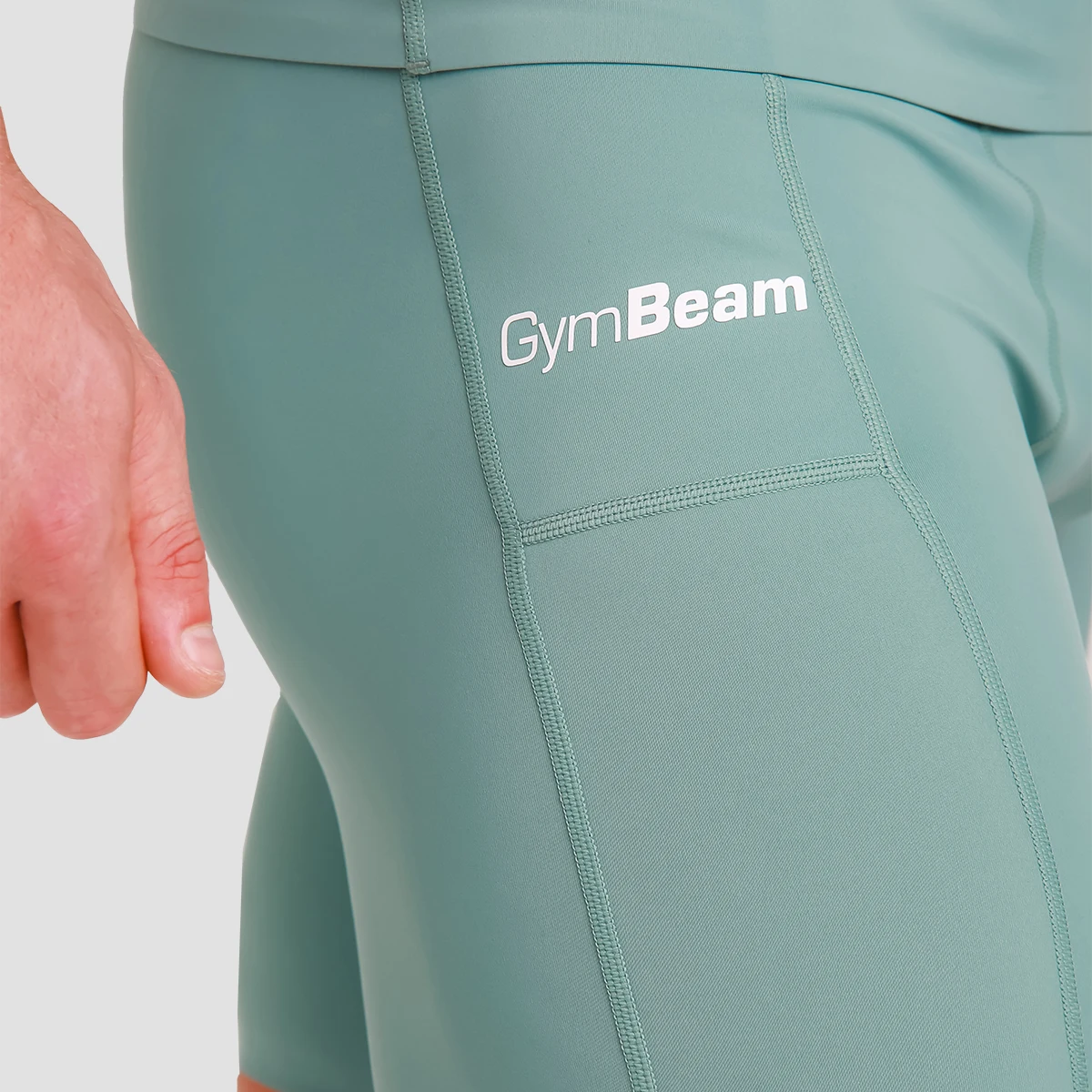 GymBeam High Compression Shorts Blue - Rozmiar: M | Kolor: Niebieski | Waga: 0,12 g | Opakowanie: 80 · záber 2
