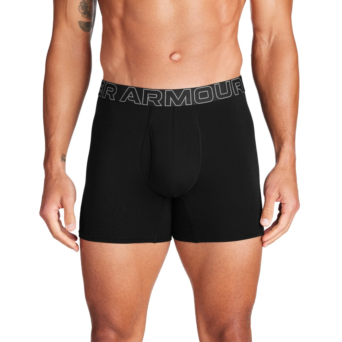 Under Armour Men‘s boxers M Cotton 6in 3pack Black - Rozmiar: XXL | Kolor: Czarny | Waga: 0,37 g · záber 2