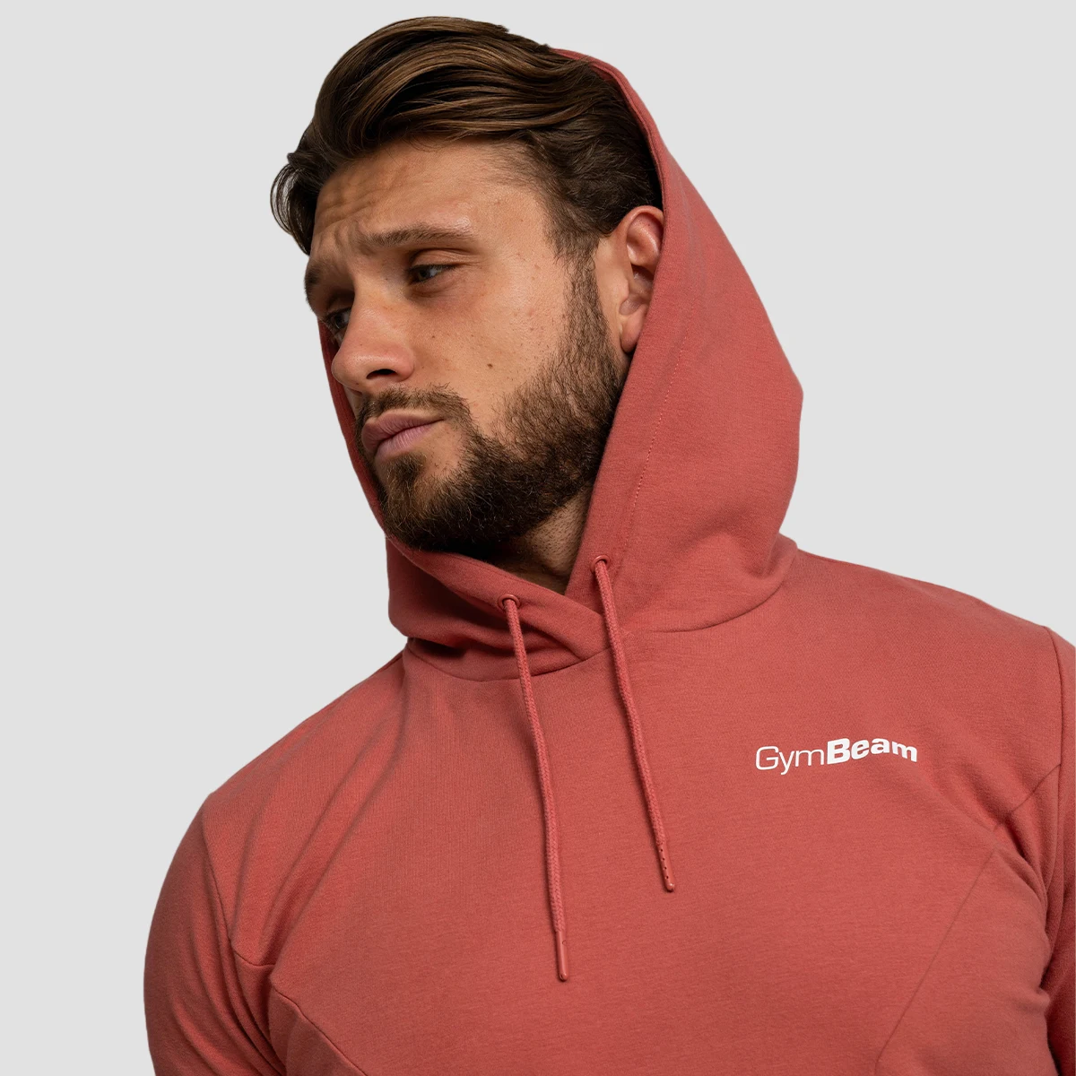 GymBeam Limitless Hoodie Cinnamon - Kolor: Pomarańczowy | Waga: 0,829 g · záber 2