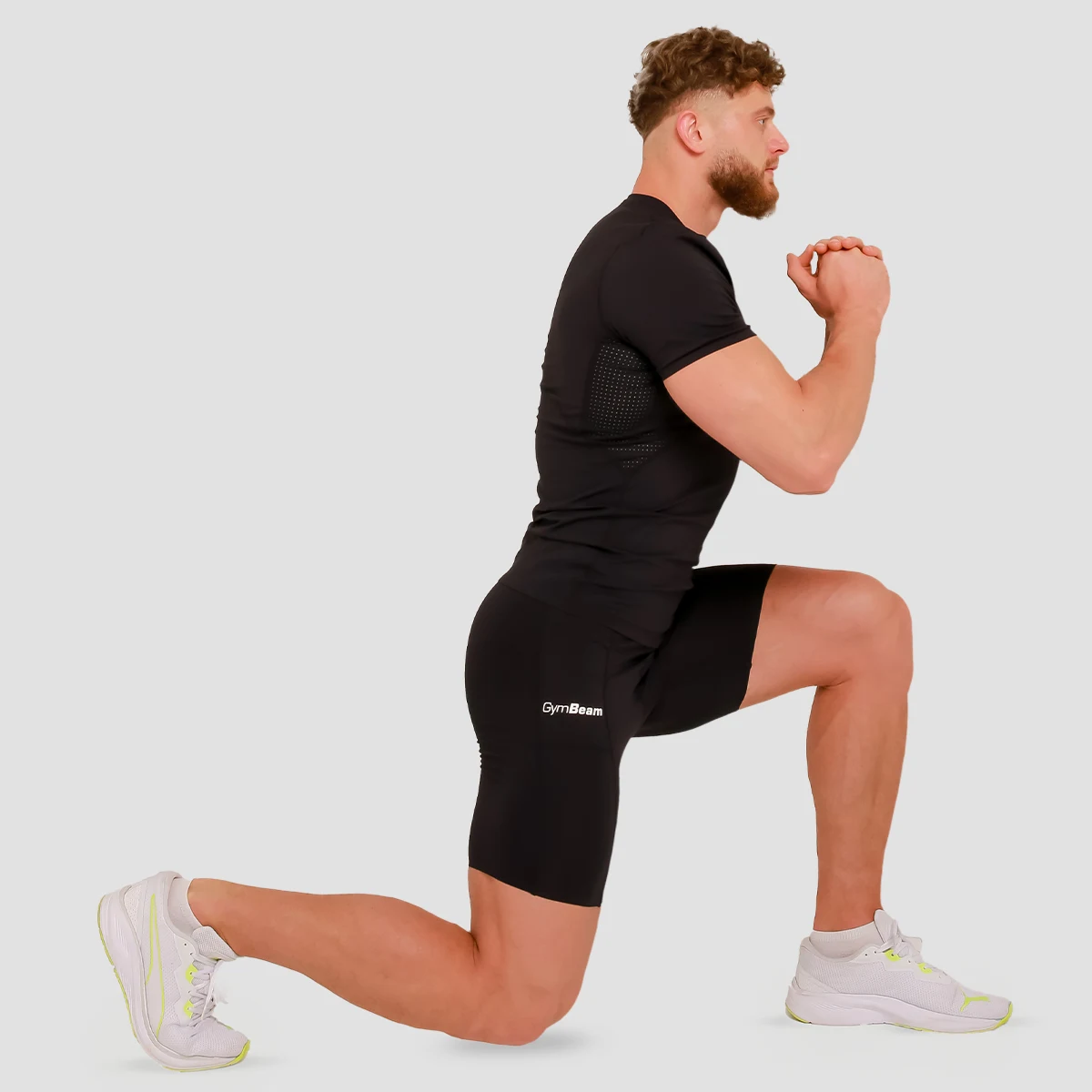 GymBeam High Compression Shorts Black - Rozmiar: L | Kolor: Czarny | Waga: 0,13 g | Opakowanie: 80 · záber 4