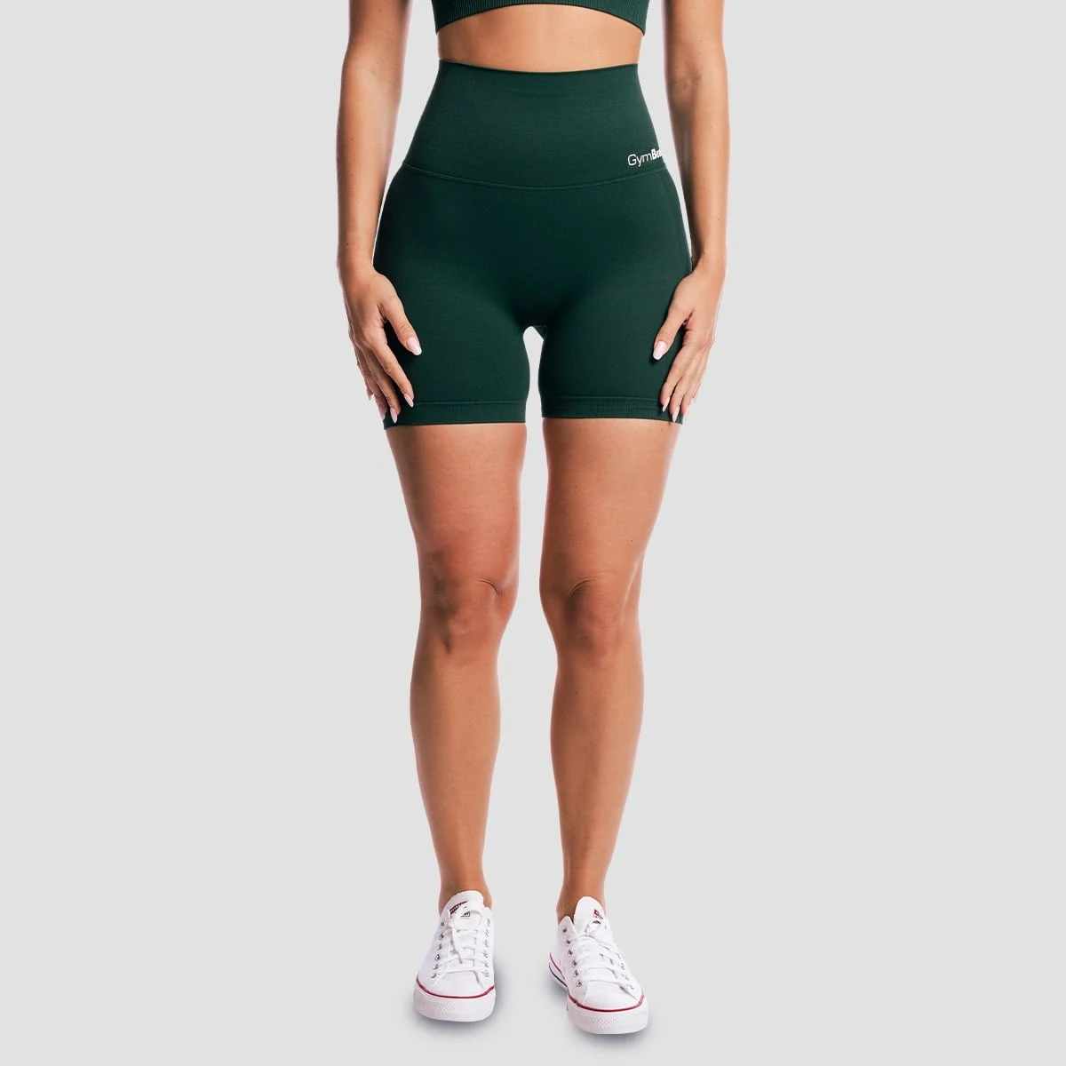 GymBeam Women‘s GymBabe Shorts Forest - Rozmiar: XS | Kolor: Zielony | Waga: 1 g · záber 1