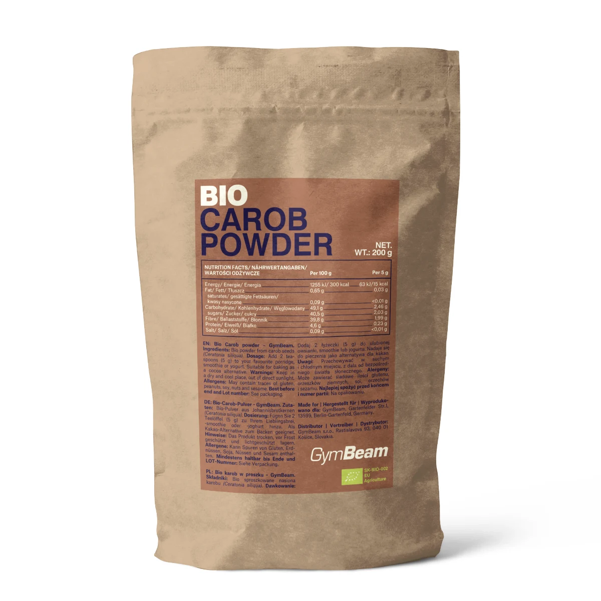 GymBeam BIO Mączka chleba świętojańskiego · záber 1