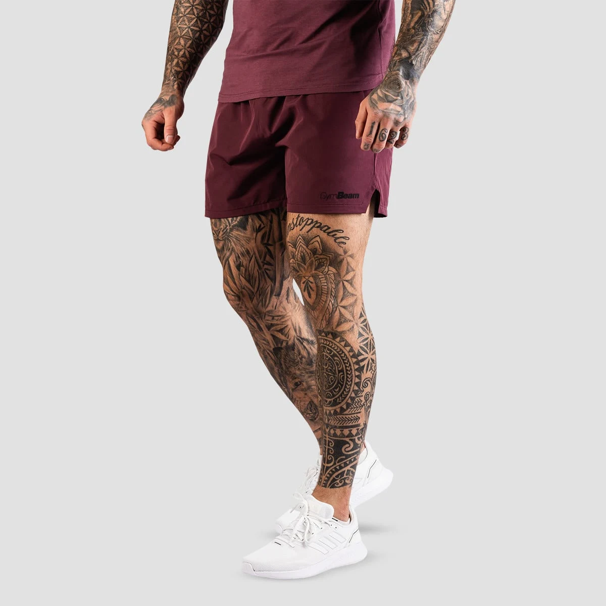 GymBeam Shorts TRN Eggplant - Rozmiar: XXL | Kolor: Fioletowy | Waga: 0,2 g | Opakowanie: 97 · záber 1