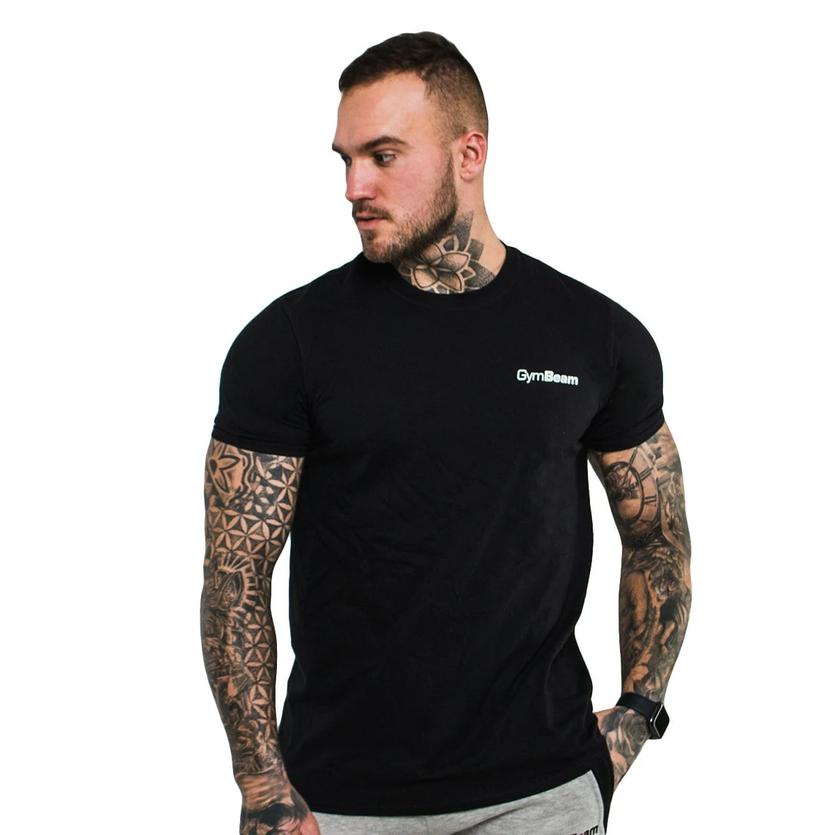 GymBeam Koszulka Basic Black - Rozmiar: xxxl | Vek: Dorośli | Waga: 0,23 g | Opakowanie: 72 · záber 5