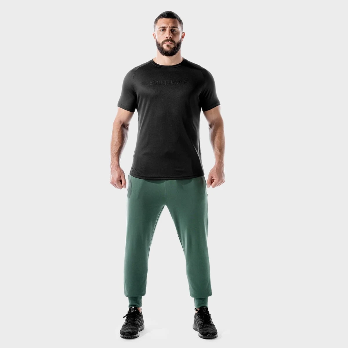 SQUATWOLF Men‘s T-shirt LAB360º Recycled Mesh Tee Black · záber 5