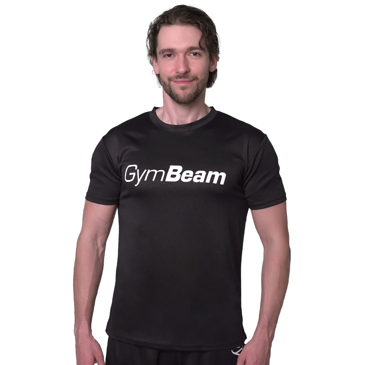 GymBeam Mesh T-Shirt Essence Black - Rozmiar: S | Kolor: Czarny | Waga: 0,1483 g | Opakowanie: 80 · záber 5