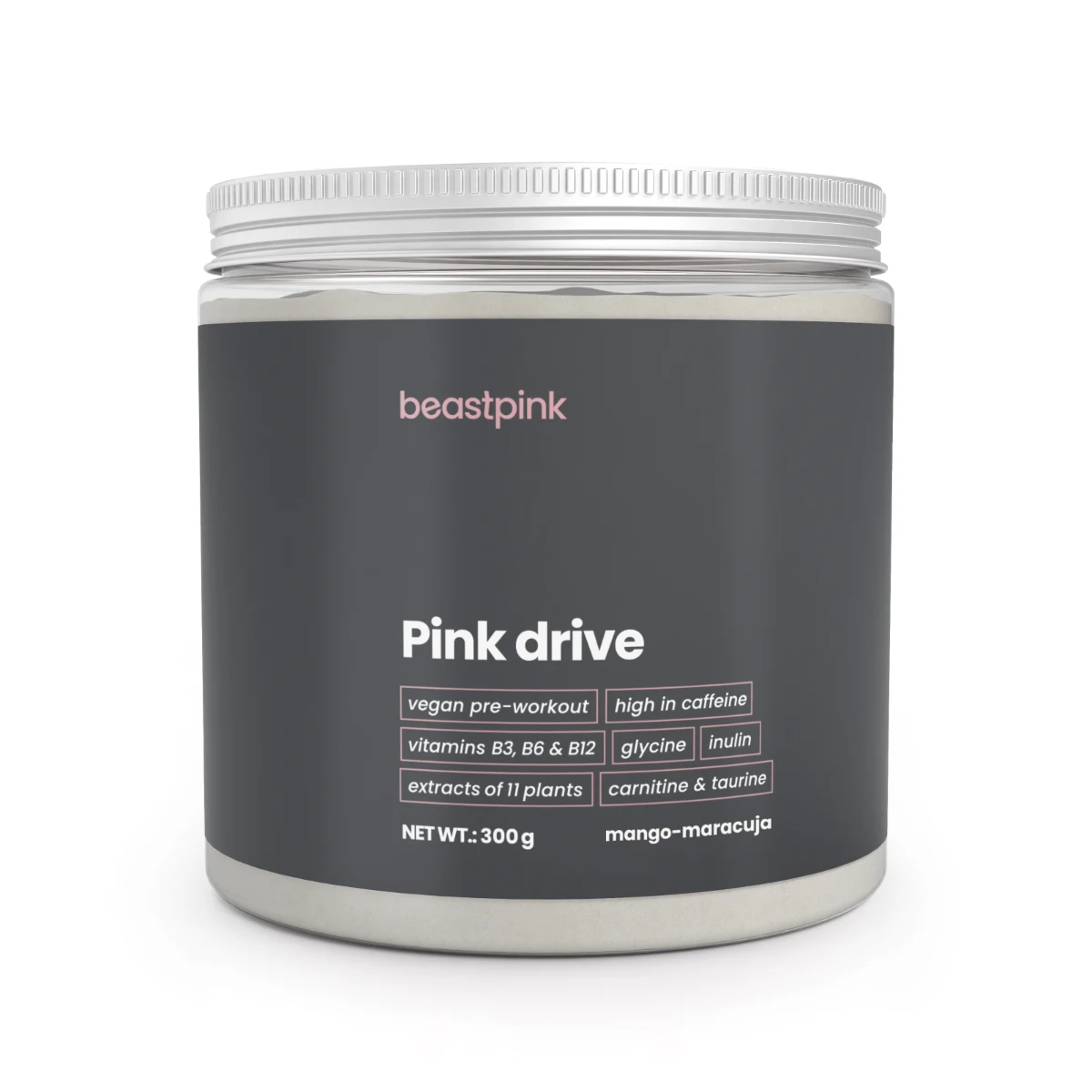 BeastPink Pink Drive - Smak: Marakuja mango | Waga: 0,3 g | Opakowanie: 300 g · záber 1