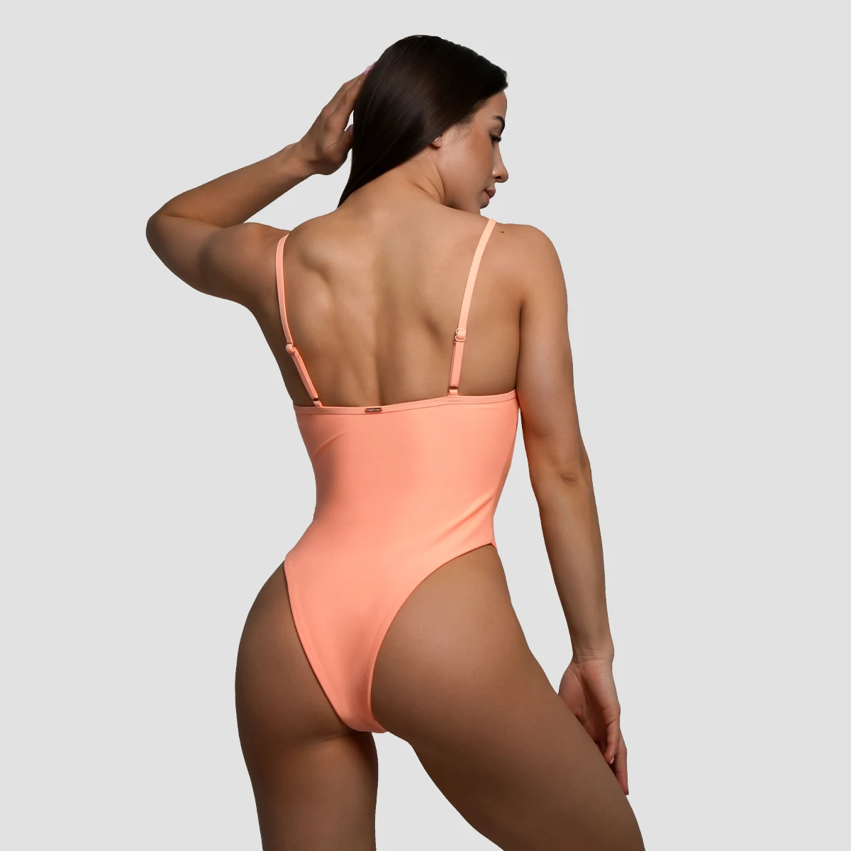 GymBeam Women‘s Swimsuit ARUBA Peach - Rozmiar: M | Kolor: Pomarańczowy | Waga: 0,14 g · záber 2