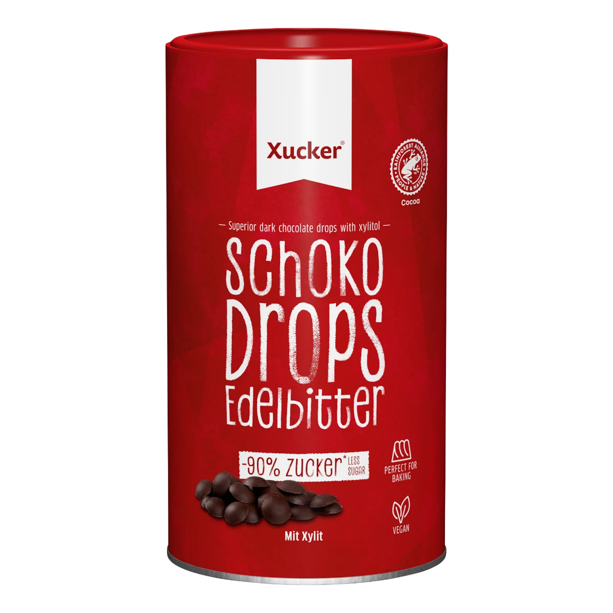 Xucker Dropsy Gorzka Czekolada - Smak: Gorzka czekolada | Waga: 0,2 g | Opakowanie: 200 g · záber 1