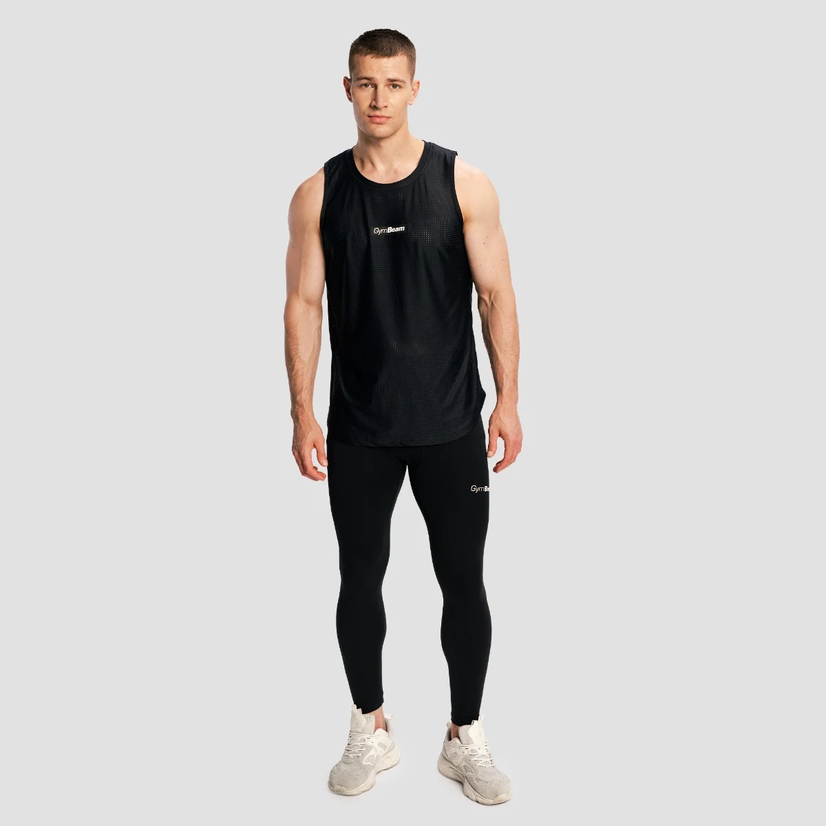 GymBeam Men‘s Combat Leggings Black - Rozmiar: M | Kolor: Czarny | Waga: 0,1723 g | Opakowanie: 100 · záber 5