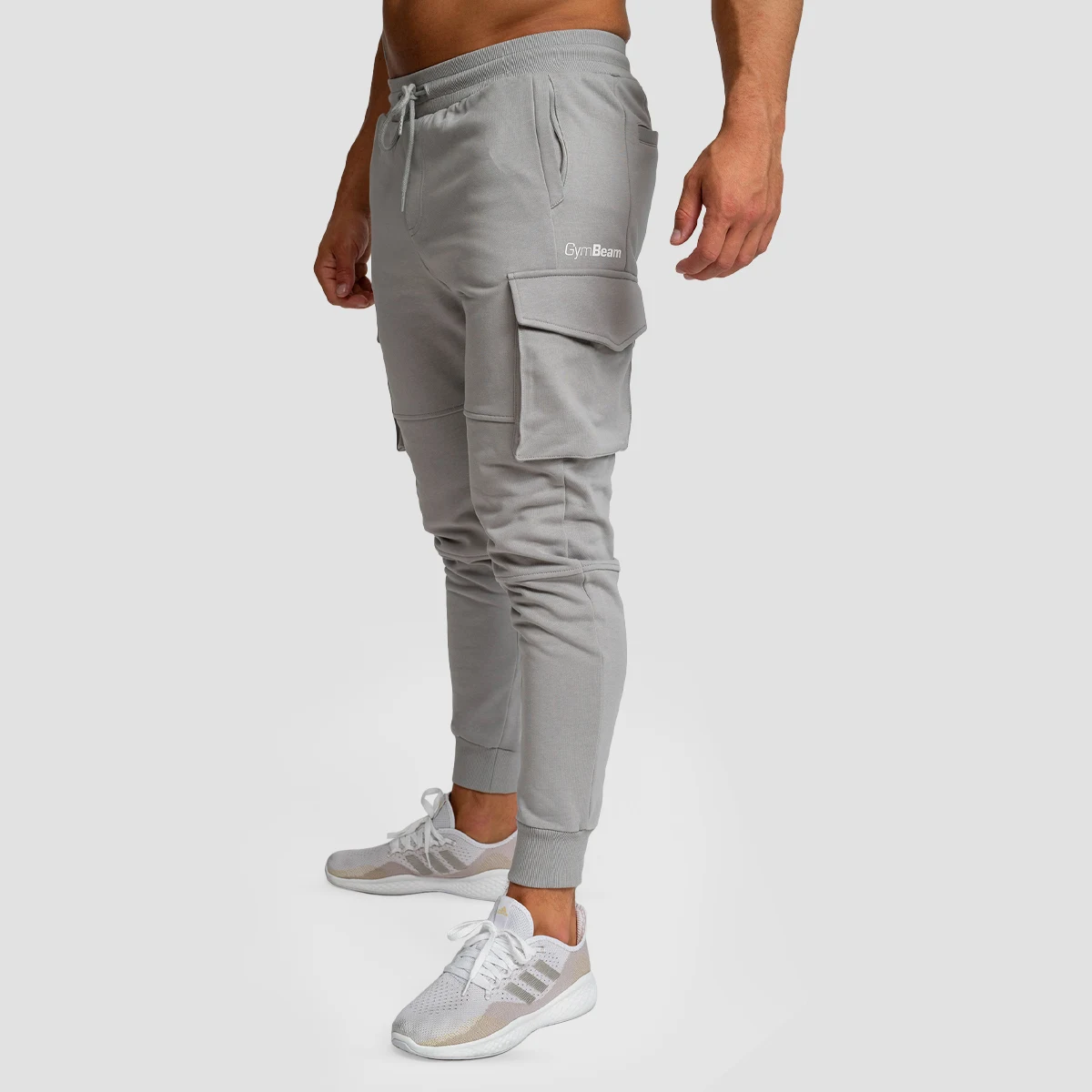 GymBeam Men‘s TRN Joggers Grey - Kolor: Szary | Waga: 0,679 g | Opakowanie: 34 · záber 3
