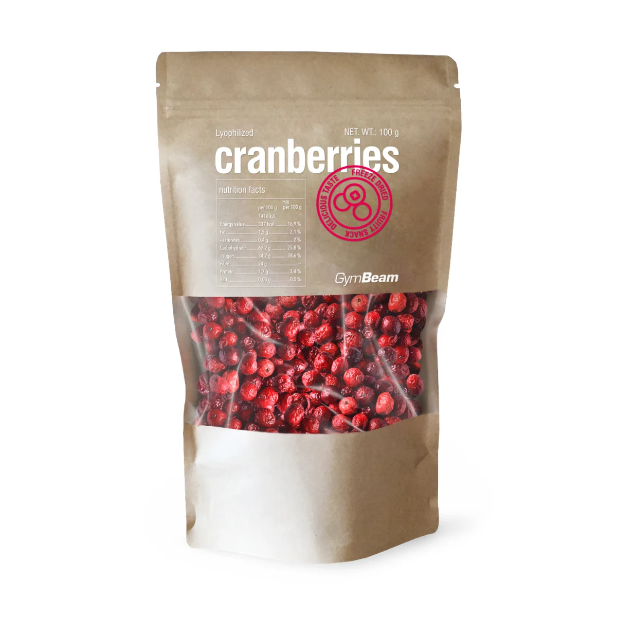 GymBeam Lyophilized cranberries · záber 1
