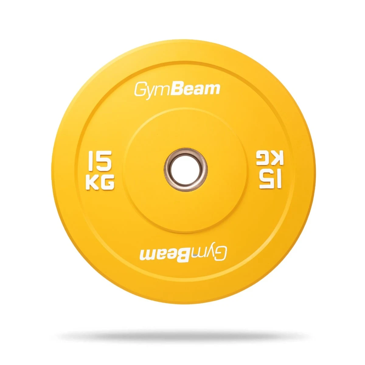 GymBeam Bumper Plate 51mm - Kolor: Żółty | Waga: 15 kg · záber 1