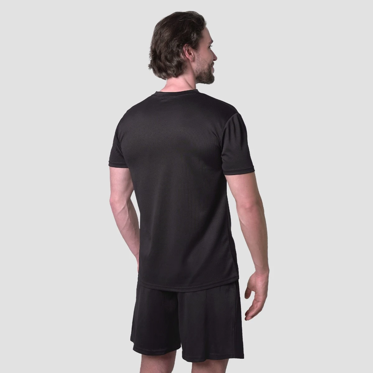 GymBeam Mesh T-Shirt Essence Black - Rozmiar: S | Kolor: Czarny | Waga: 0,1483 g | Opakowanie: 80 · záber 3