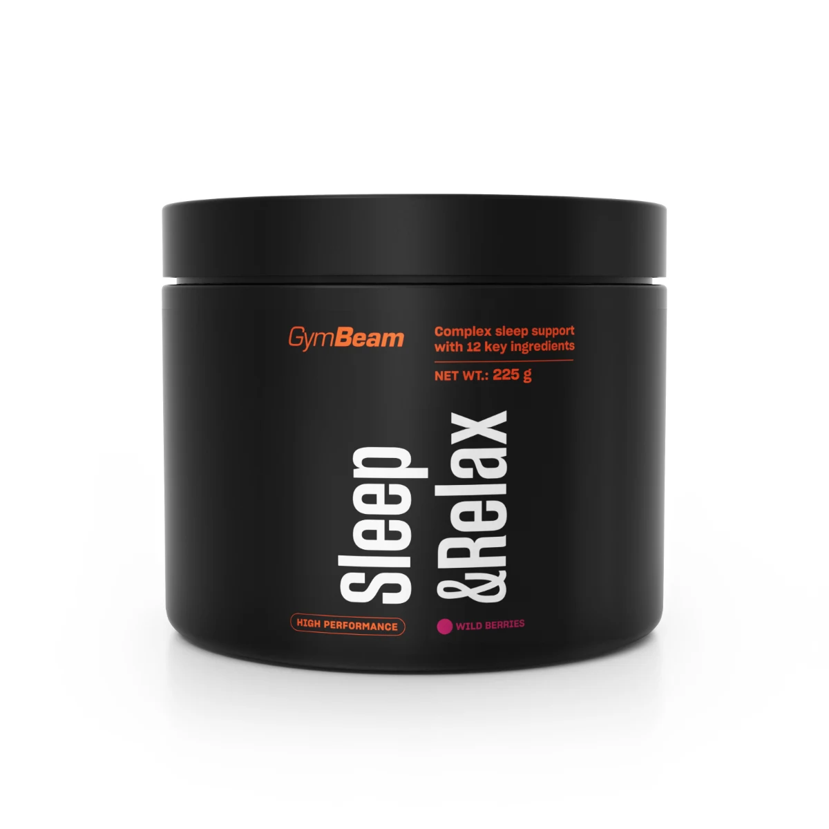 GymBeam Sleep & Relax - Smak: Dzikie jagody | Waga: 0,225 g | Opakowanie: 225 g · záber 1