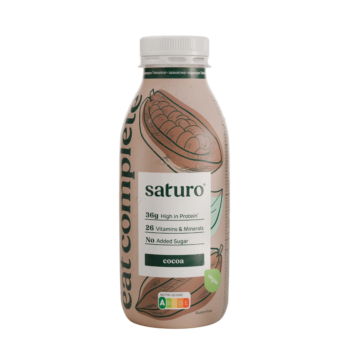 SATURO Zamiennik posiłku RTD 330 ml - Smak: Czekolada | Waga: 0,362 g | Opakowanie: 400 ml · záber 1