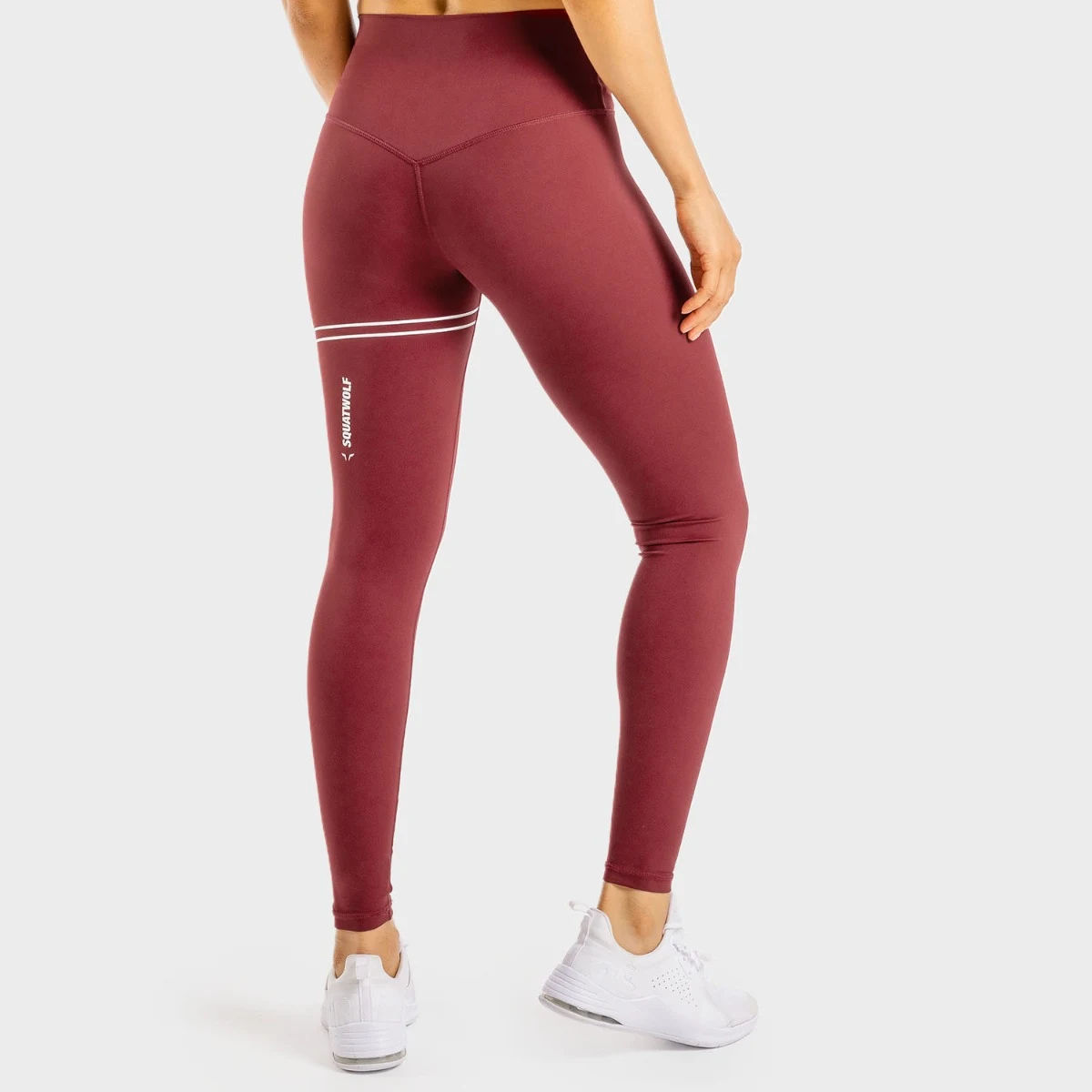 Damskie legginsy Flux Maroon - SQUATWOLF · záber 2