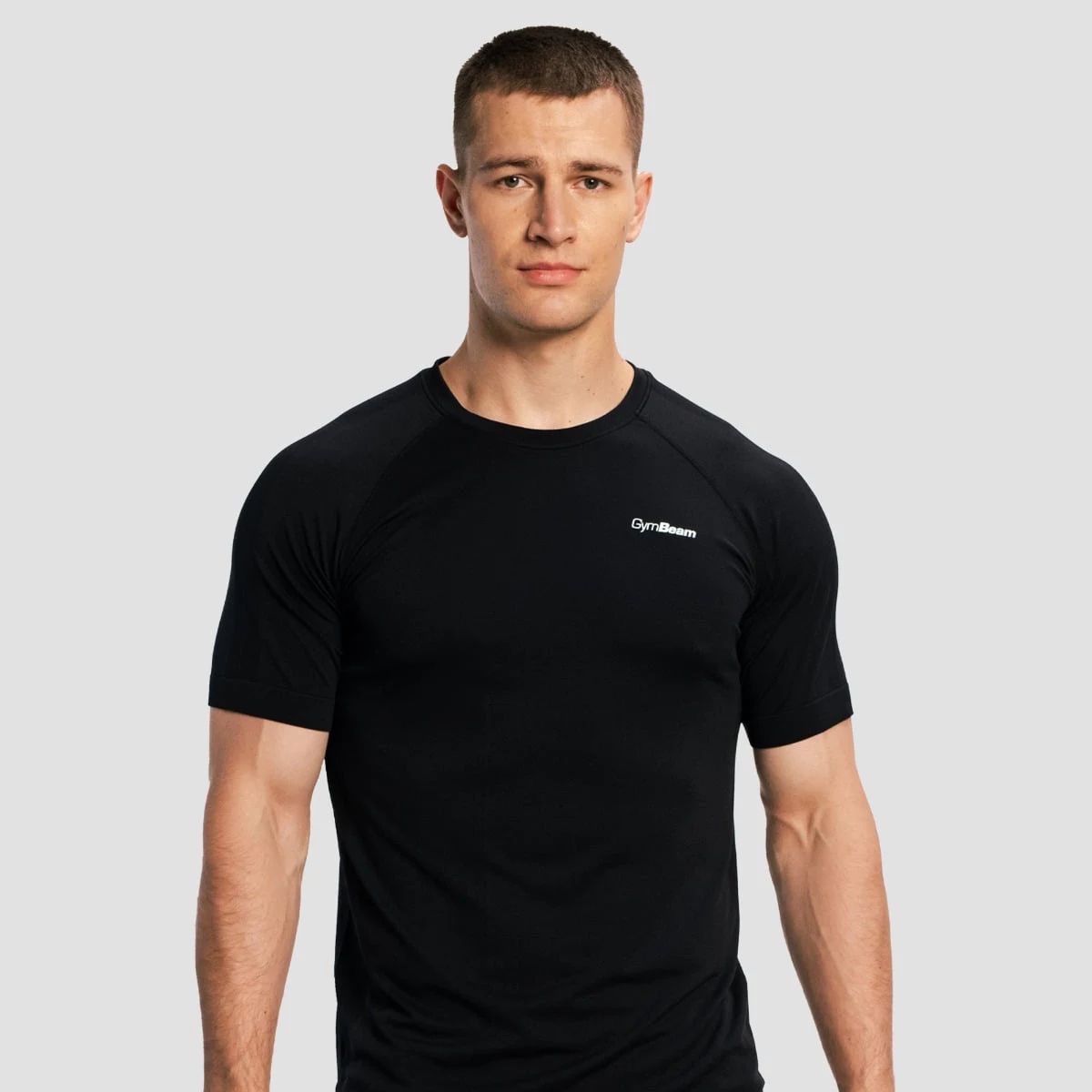 GymBeam Men‘s Pulse X Running T-shirt Black - Rozmiar: L | Kolor: Czarny | Waga: 0,2 g | Opakowanie: 70 · záber 1
