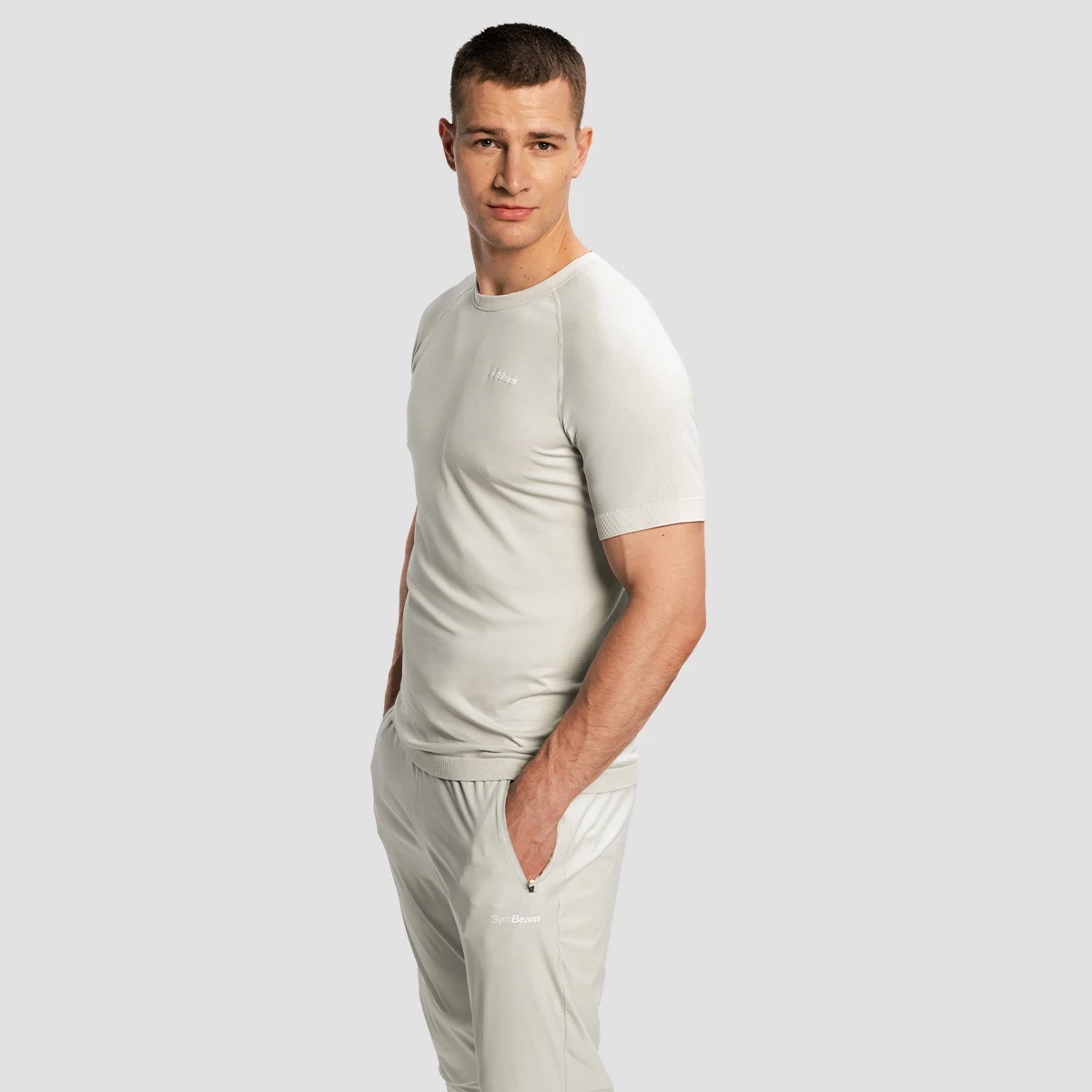GymBeam Men‘s Pulse X Running T-shirt Gray - Rozmiar: XL | Kolor: Szary | Waga: 0,215 g | Opakowanie: 65 · záber 3