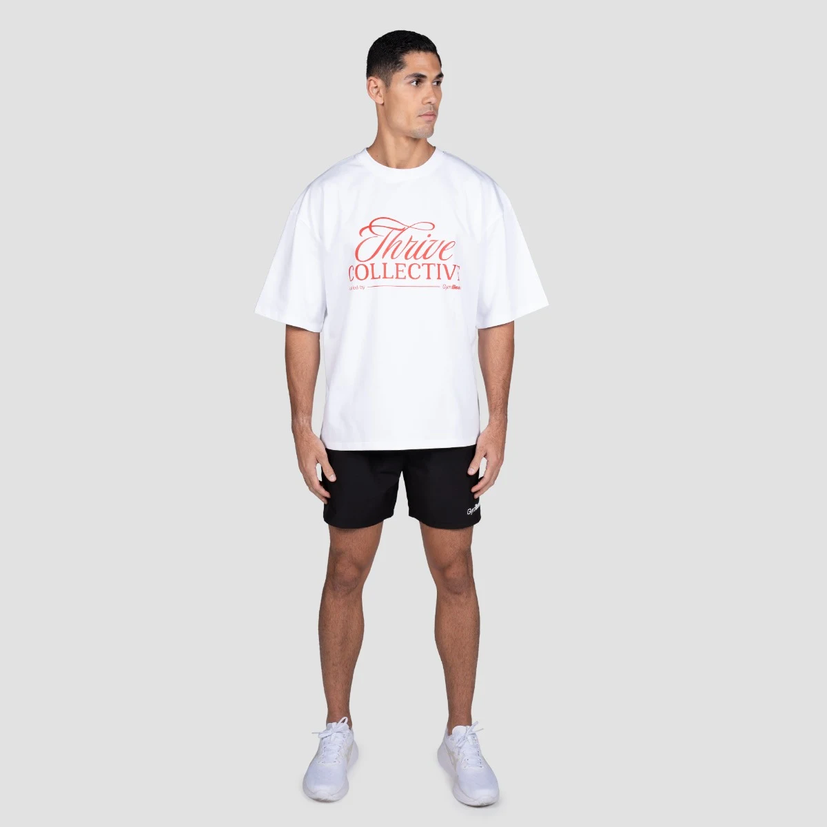 GymBeam Thrive T-shirt White - Rozmiar: M | Kolor: Biały | Waga: 0,3452 g | Opakowanie: 37 · záber 3