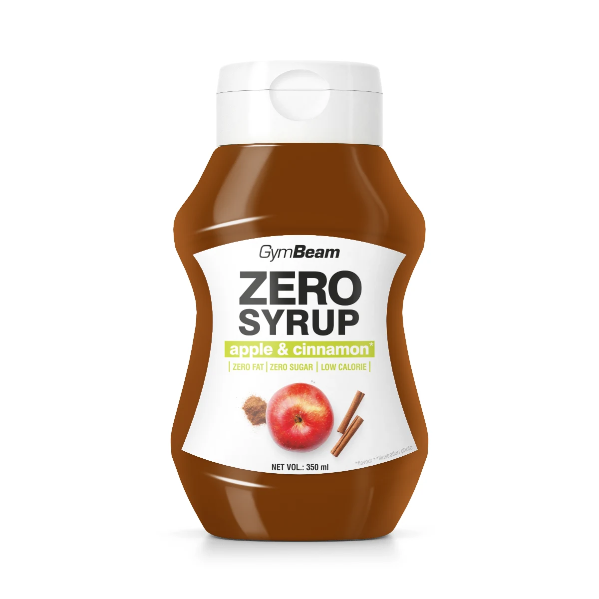 GymBeam ZERO SYRUP Apple & cinammon · záber 1